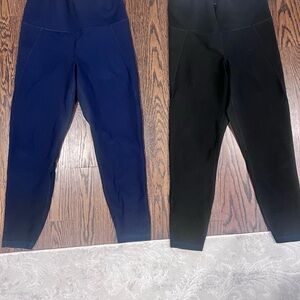Navy and Black Leggings Set old navy compression